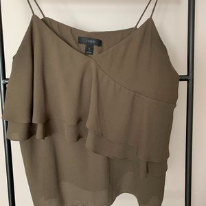 J. CREW | Olive Green dressy tank